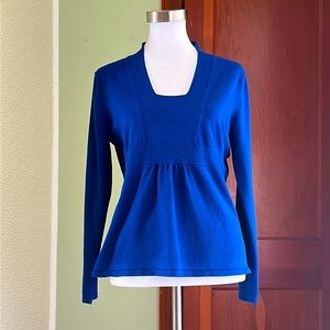 Mosca Blue Sweater Top, Size L